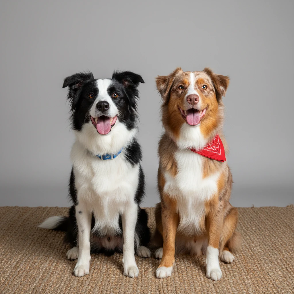 Border Collie vs. Pastor Australiano en Colombia: ¿Cuál se adapta mejor a tu vida?